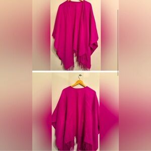 Portolano Vibrant Magenta Poncho